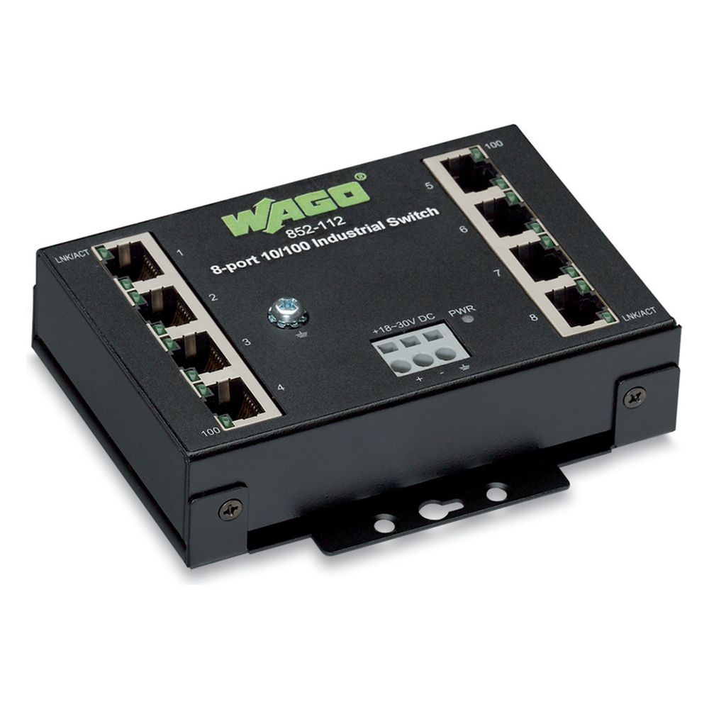 Wago Industrial-ECO-Switch 852-112, 8 Ports 100 Mbit/s, Stahlblech, Schwarz... WAGO-852-112 4045454847586 (Abb. 11)