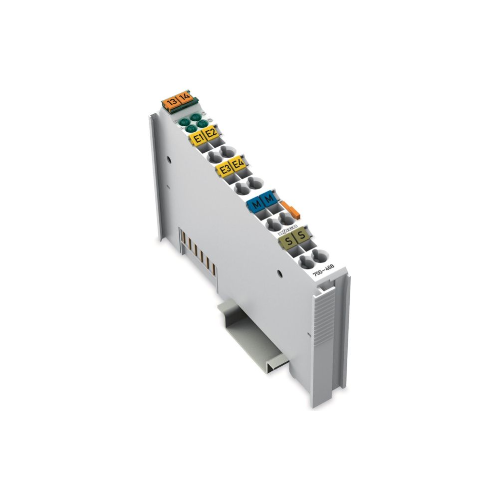 Wago Analogeingangsmodul 750-468, 4-Kanal DC 0-10V, Polycarbonat/Polyamid 6.6, lichtgrau,... WAGO-750-468 4045454393045 (Abb. 2)
