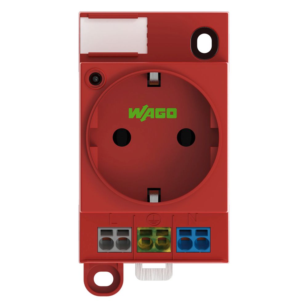 Wago Schaltschrank-Steckdose 709-583, 250V 16A, Polyamid, Rot... WAGO-709-583 4055143718301 (Abb. 17)