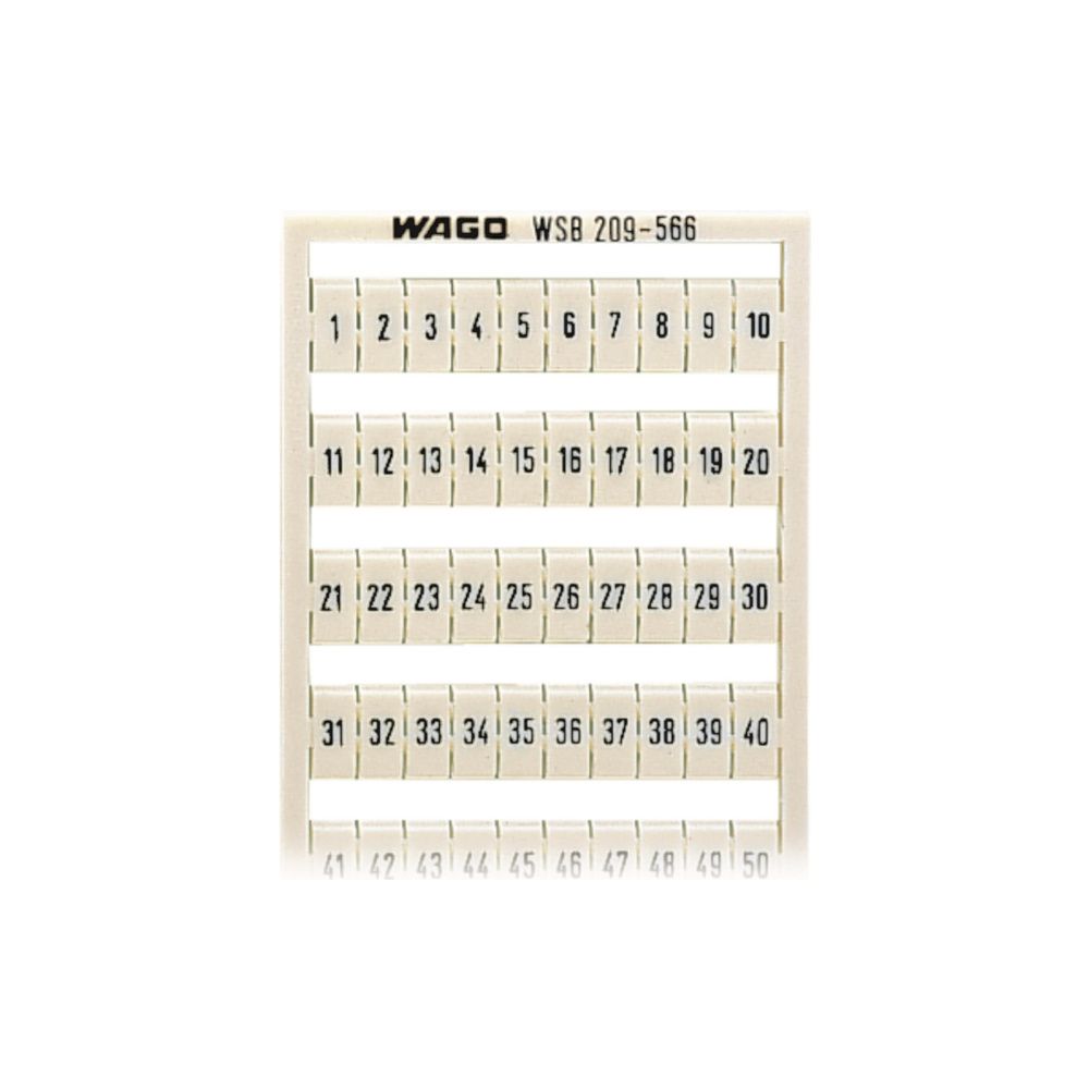 Wago WSB-Beschriftungskarte 209-566, Rastermaß 5mm, weiß... WAGO-209-566 4017332273138 (Abb. 2)