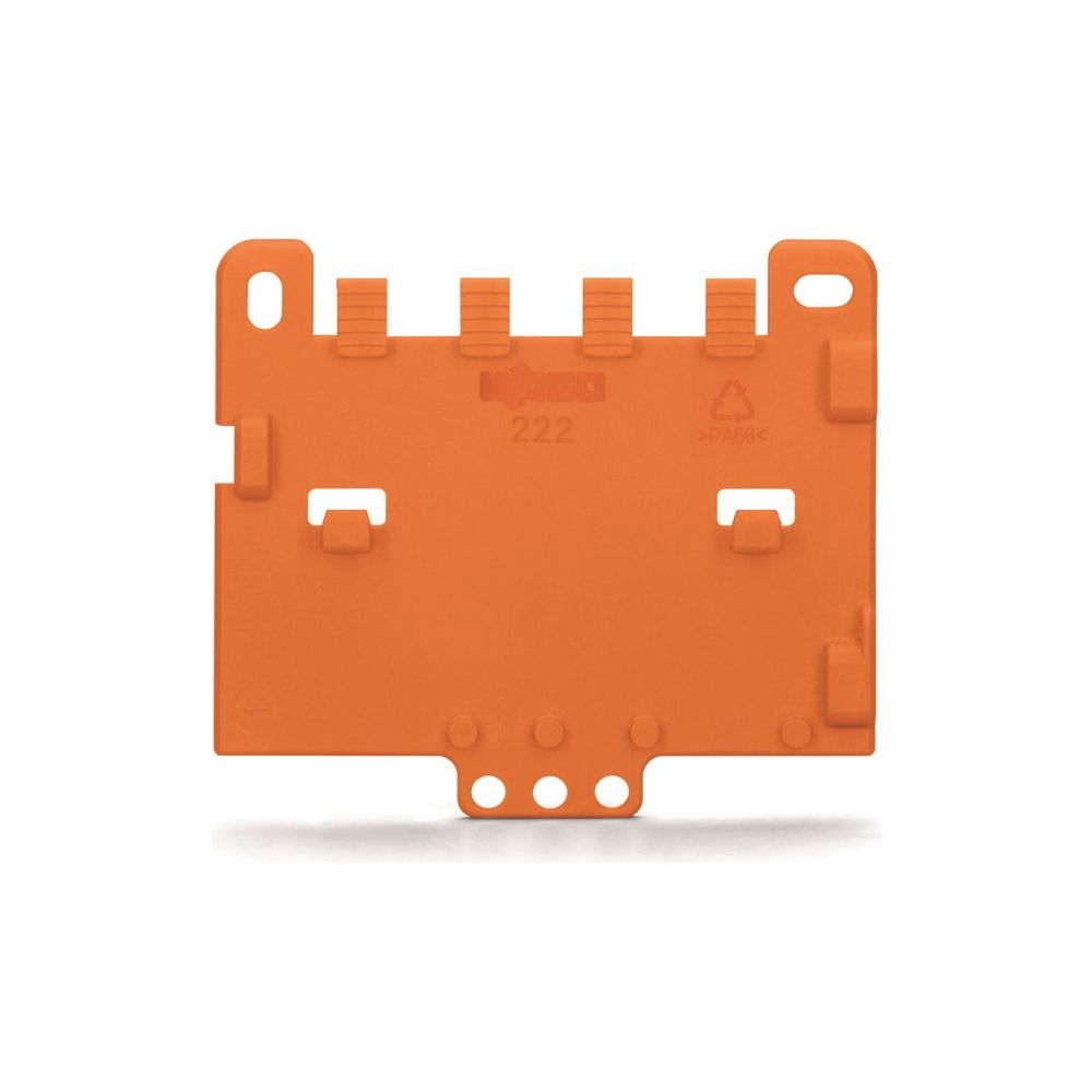 Wago Zugentlastungsplatte 222-505, für Befestigungsadapter Serie 221 oder 222, Orange... WAGO-222-505 4045454714789 (Abb. 4)