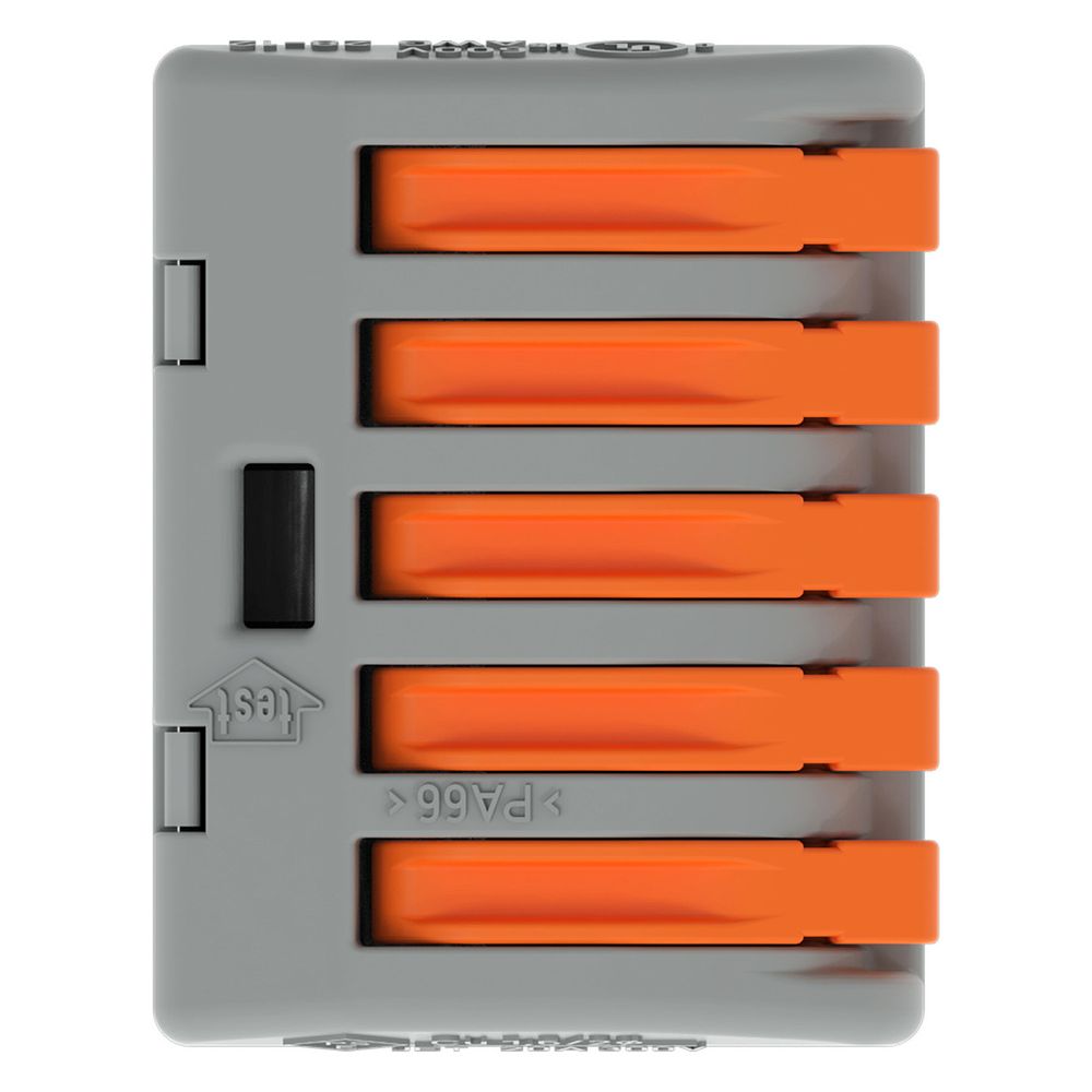 Wago Verbindungsklemme 222-415, 5-Leiter, 0,08-4mm2, 400V, 32A, Grau... WAGO-222-415 4044918464956 (Abb. 13)