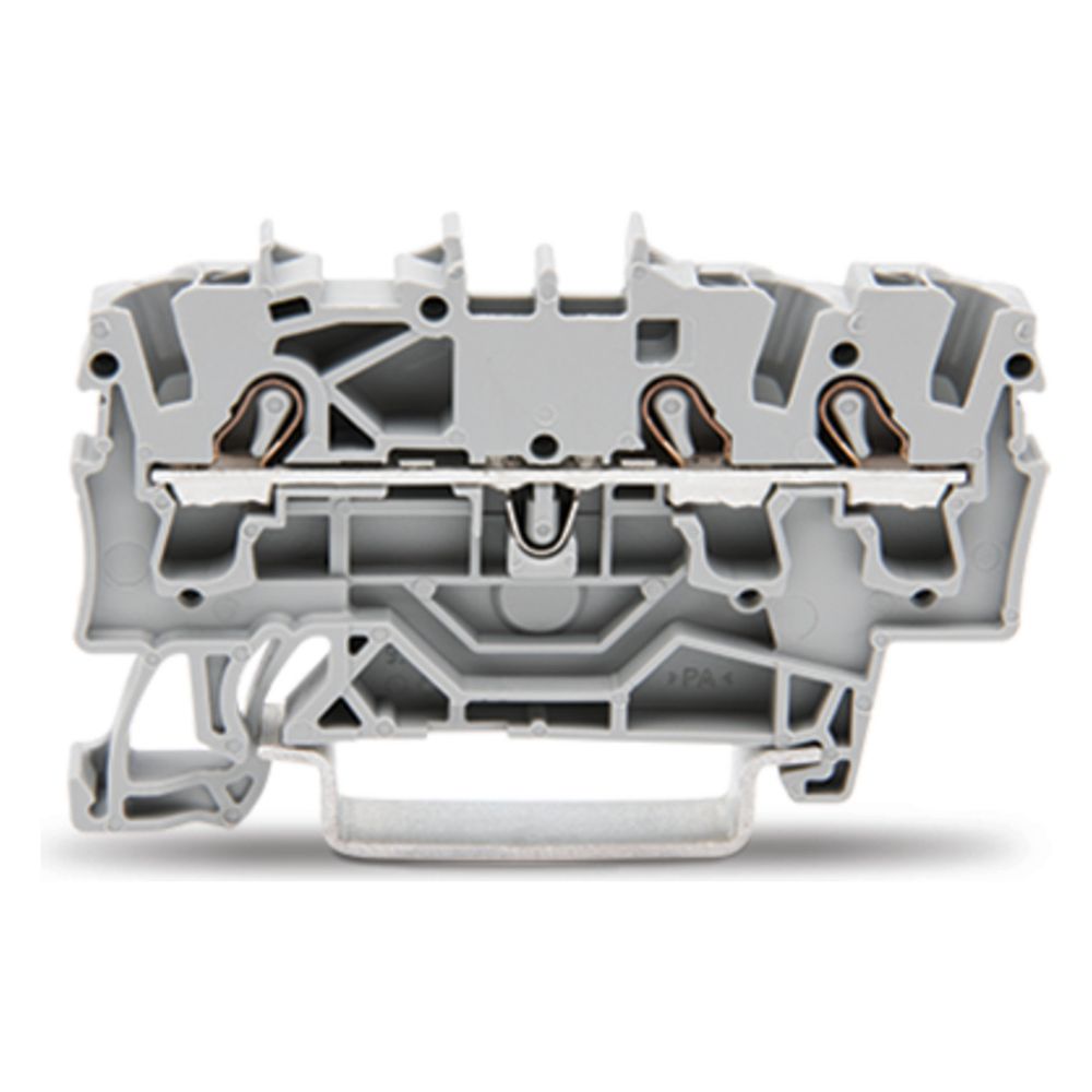 Wago Durchgangsklemme TOPJOB S 2002-1301, 2,5mm2, 800V, 24A, Federzuganschluss, Grau... WAGO-2002-1301 4017332999229 (Abb. 8)