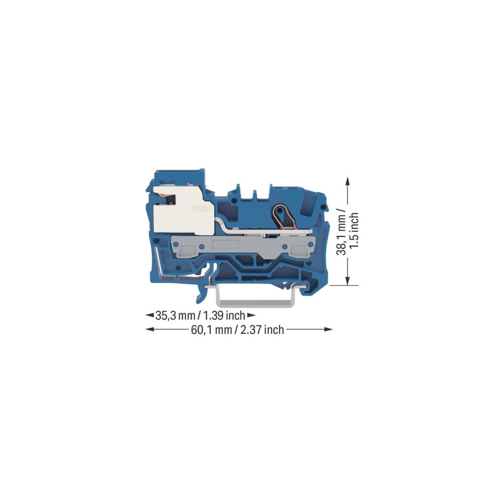 Wago N-Trennklemme TOPJOB S 2006-7114, 6mm2, 250V, 51A, Polyamid, Blau... WAGO-2006-7114 4044918989855 (Abb. 4)