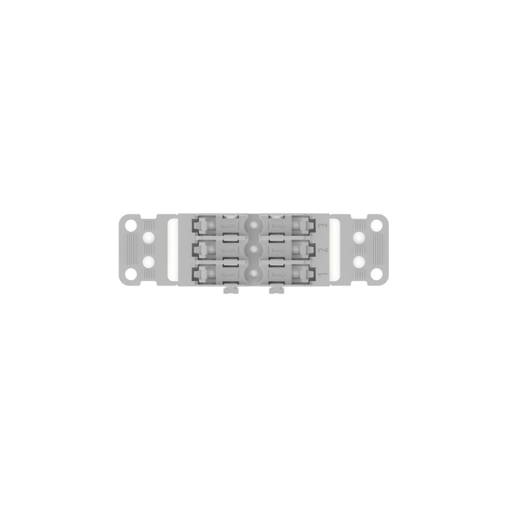 Wago Befestigungsadapter 221-2503, 3-fach, Schraubbefestigung, Polyamid, Grau... WAGO-221-2503 4066966119848 (Abb. 9)