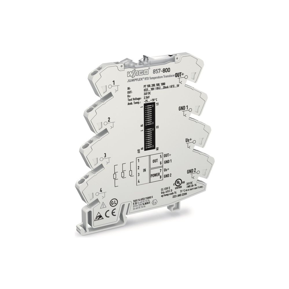 Wago Temperaturmessumformer 857-800, -200 bis 850 Grad C, Polyamid, lichtgrau... WAGO-857-800 4045454470128 (Abb. 2)