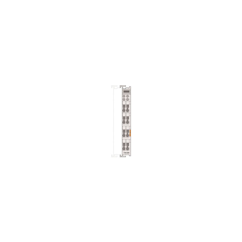 Wago Endmodul 750-600, 12x64x100mm, Polycarbonat/Polyamid 6.6, lichtgrau... WAGO-750-600 4045454073985 (Abb. 3)