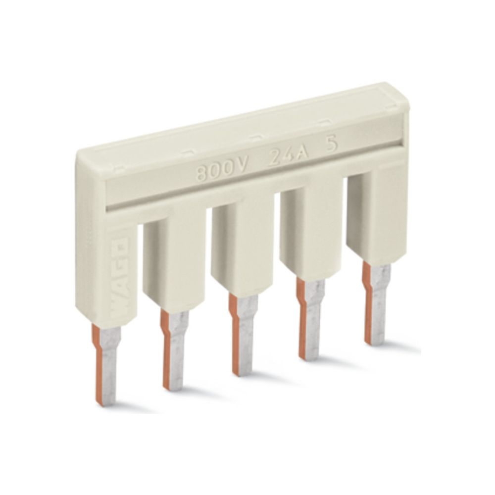 Wago Querverbinder TOPJOB S 2002-405, 5-fach 800V 25A 5,2mm, isoliert, lichtgrau... WAGO-2002-405 4055143687393 (Abb. 3)