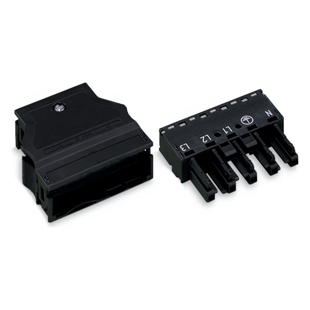 Wago Buchsenteil WINSTA MIDI 770-105, 5-polig, 400V, 25A, 76x54,6x17mm, Polyamid, Schwarz... WAGO-770-105 4044918252157 (Abb. 2)