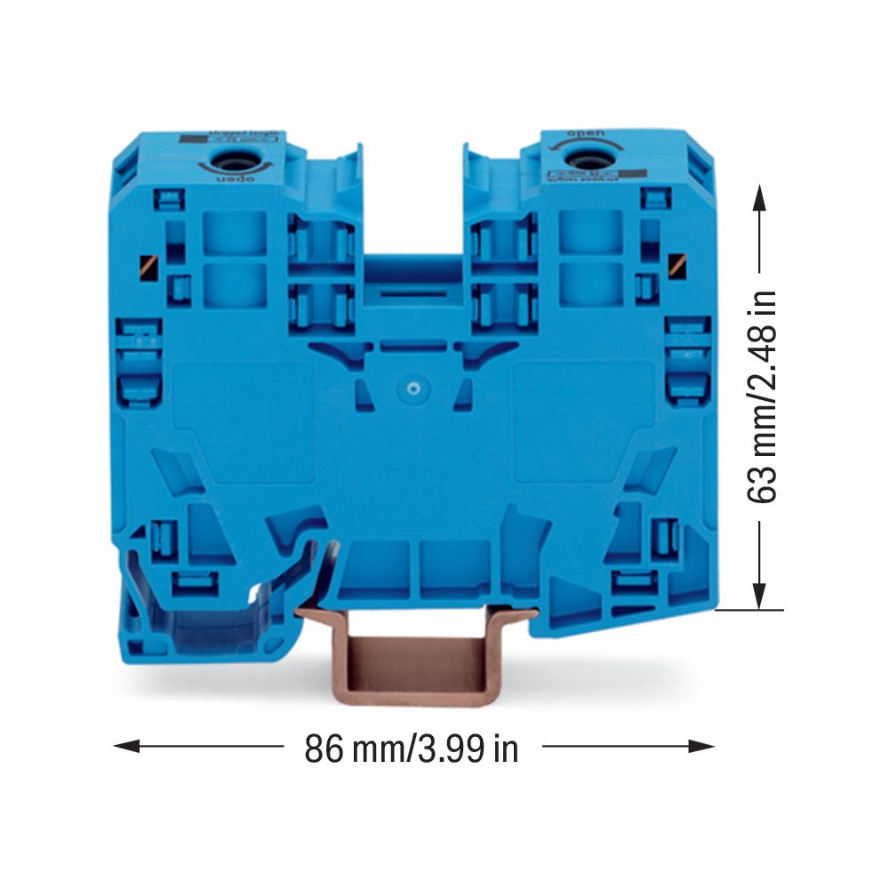 Wago 2-Leiter-Durchgangsklemme 285-134, 35mm2, 125A, 1000V, Blau... WAGO-285-134 4066966248432 (Abb. 5)