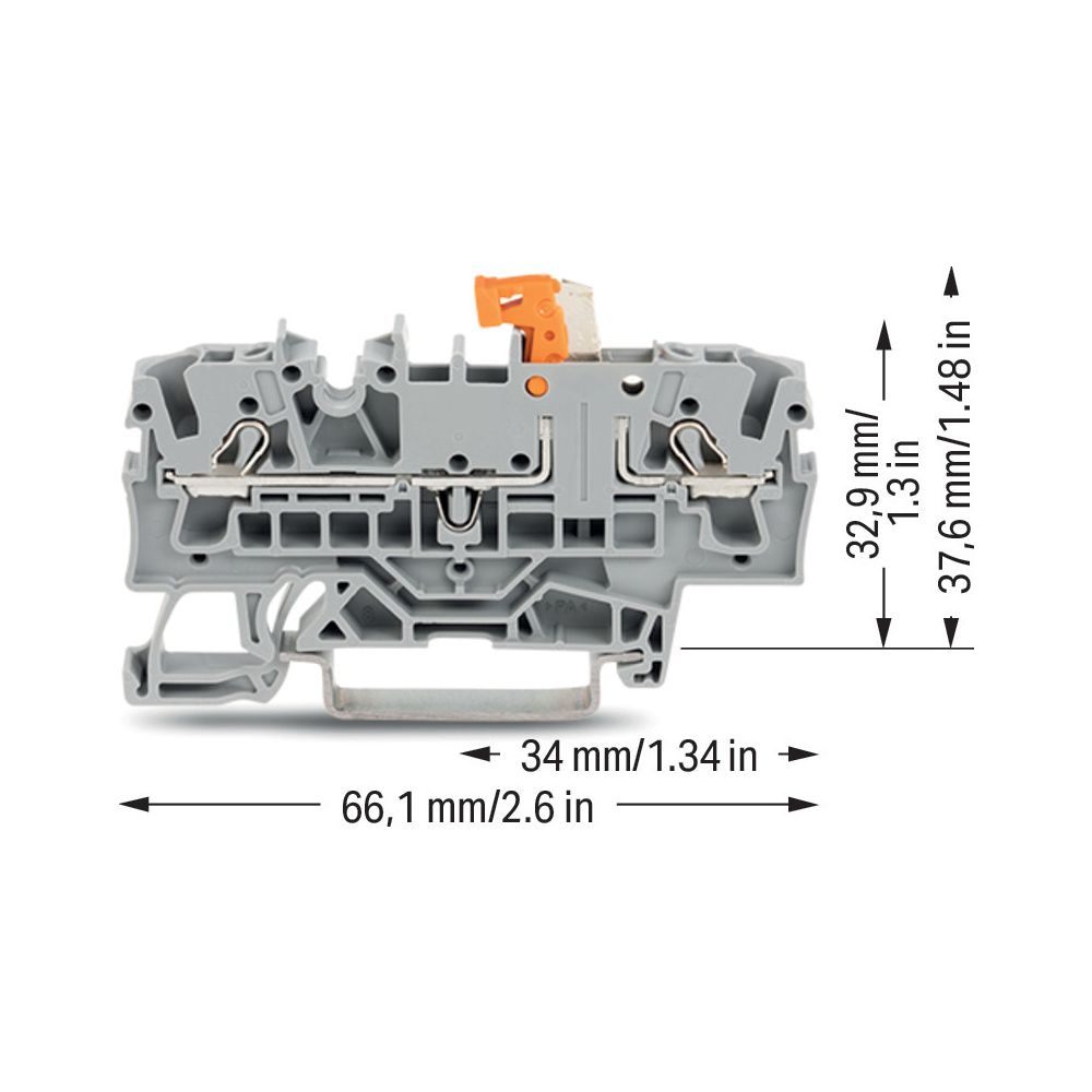 Wago Trennklemme TOPJOB S 2002-1671, 400V 16A, 0,25-4mm2, Grau... WAGO-2002-1671 4055143872713 (Abb. 10)