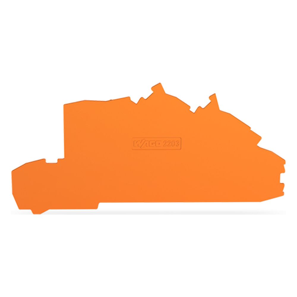 Wago Abschluss- und Zwischenplatte 2203-7692, 0,8mm, Orange... WAGO-2203-7692 4066966159615 (Abb. 3)