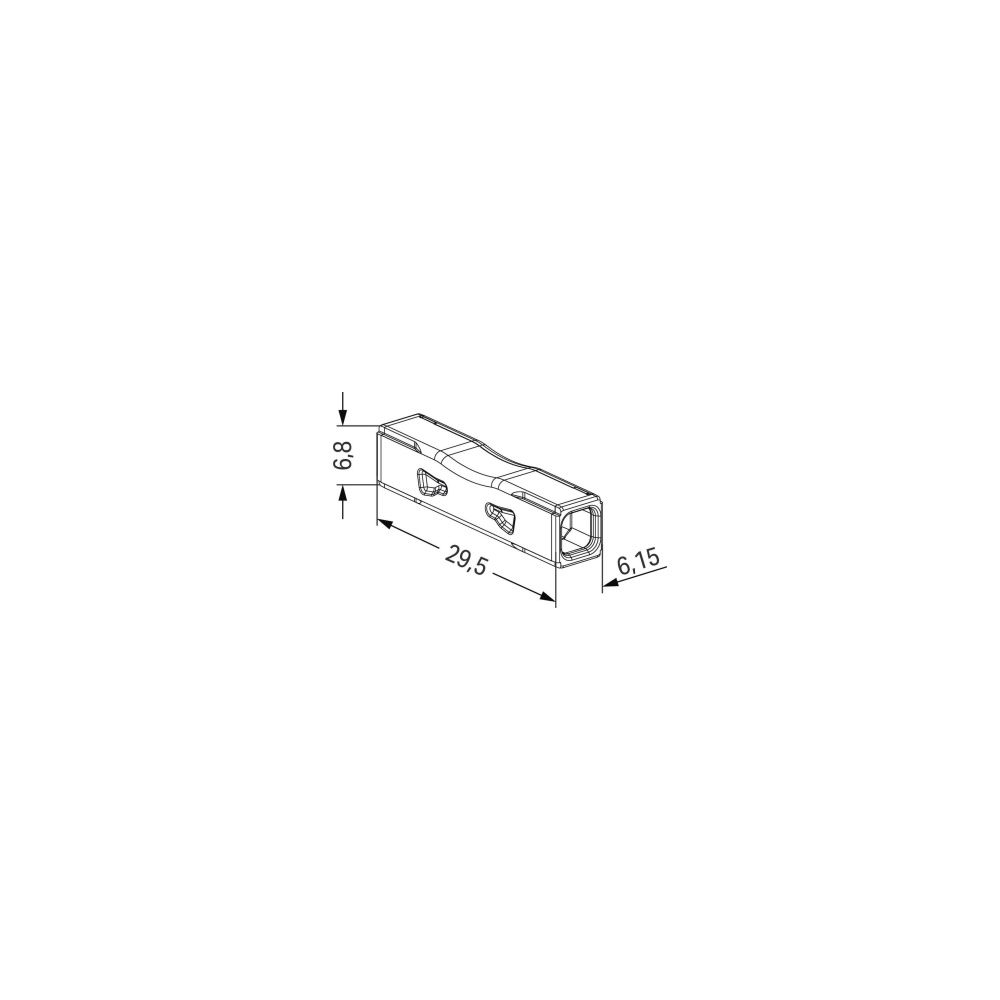 Wago Durchgangsverbinder 2773, 0,75-4mm2, 32A, 450V, Polycarbonat, Transparent, 2773-2... WAGO-2773-2401 4066966321630 (Abb. 19)