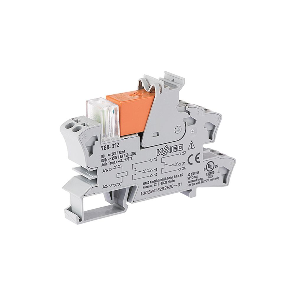 Wago Relaismodul 788-312, 24V DC, 2 Wechsler, 8A, 15x86x86mm, Grau... WAGO-788-312 4055143184137 (Abb. 2)