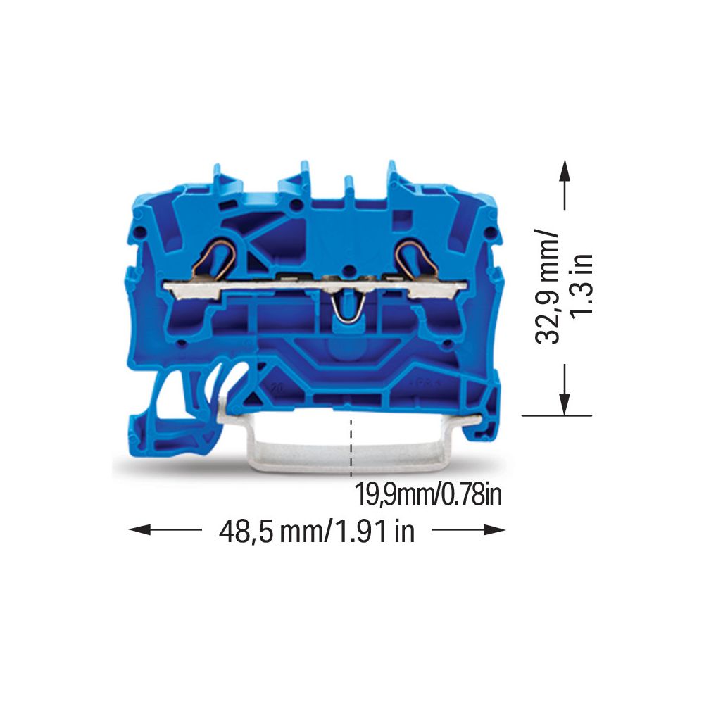 Wago Durchgangsklemme TOPJOB S 2002-1204, 0,25-4mm2, Blau... WAGO-2002-1204 4017332999175 (Abb. 12)