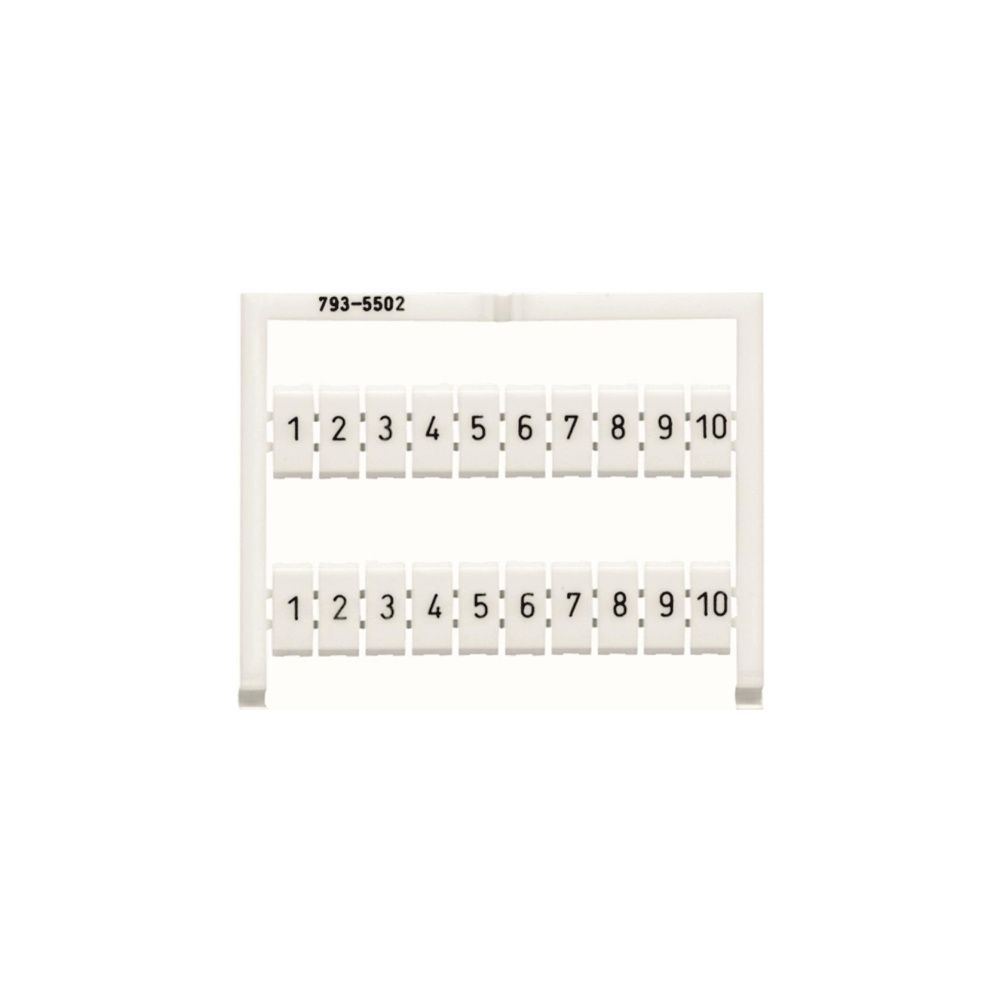 Wago WMB-Beschriftungskarte 793-5502, 5,2mm, 1-10, weiß... WAGO-793-5502 4044918844796 (Abb. 3)