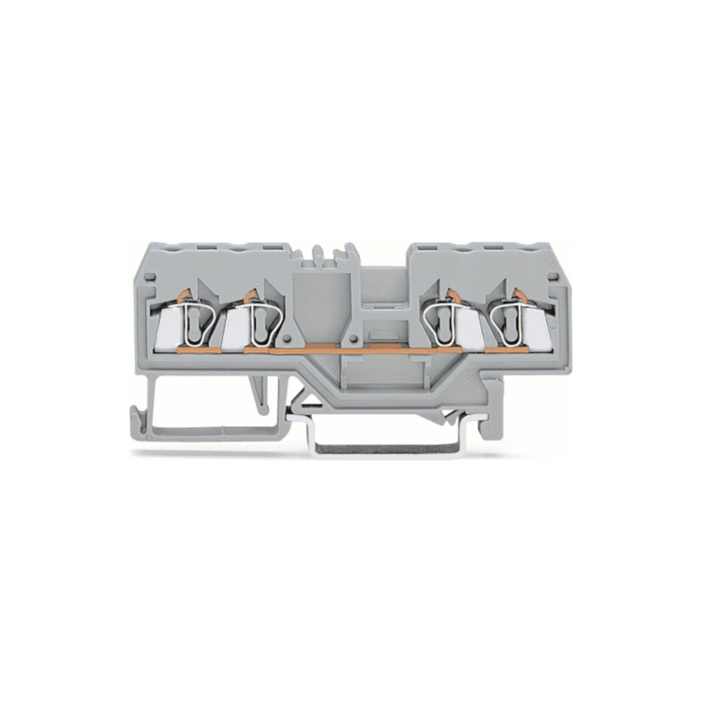 Wago 4-Leiter-Durchgangsklemme 280 280-833, 0,08-2,5 mm2, 800 V, 20 A, Grau... WAGO-280-833 4044918311328 (Abb. 2)