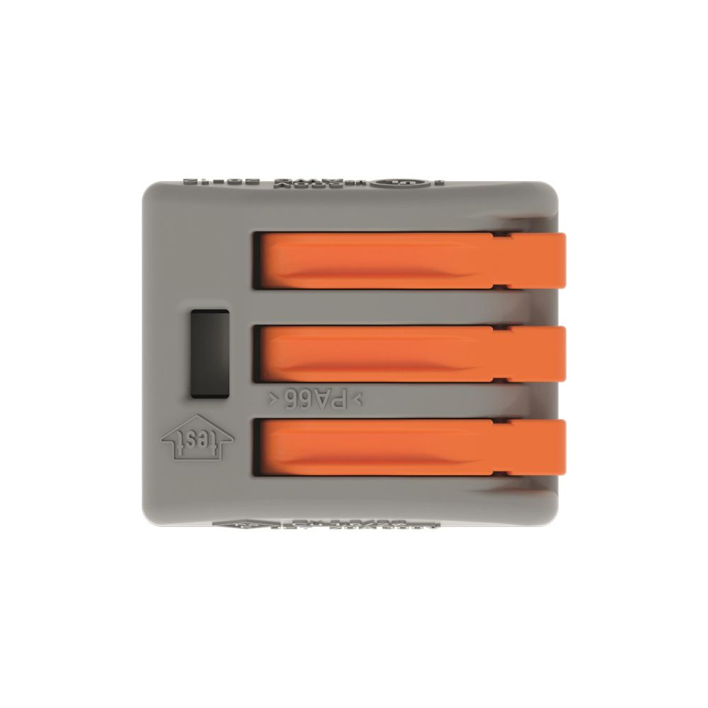 Wago Verbindungsklemme 222 222-413, 3-Leiter, 0,08-4mm2, 400V, 32A, Grau... WAGO-222-413 4017332955676 (Abb. 7)