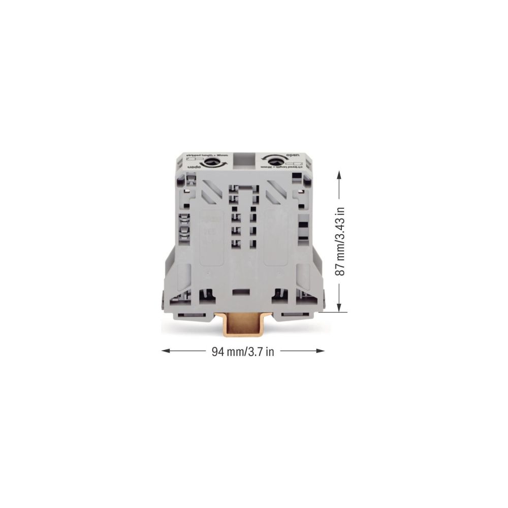 Wago 2-Leiter-Durchgangsklemme 285 285-150, 10-50mm2, 1000V, 150A, Grau... WAGO-285-150 4045454507411 (Abb. 6)