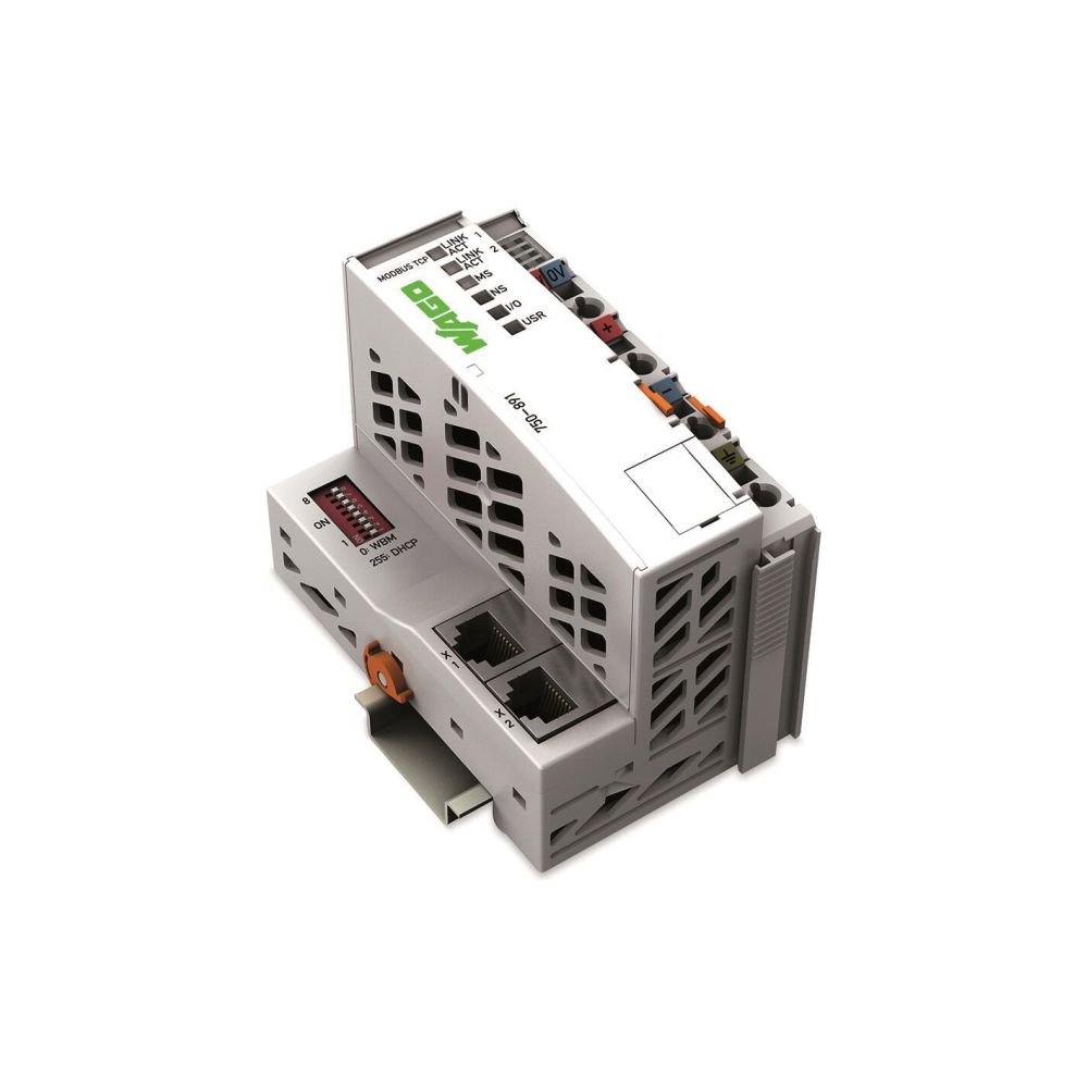 Wago Controller Modbus TCP 750-891, 2 x ETHERNET, 100x61,5x100mm, Polycarbonat/Polyamid 6... WAGO-750-891 4055143821513 (Abb. 5)