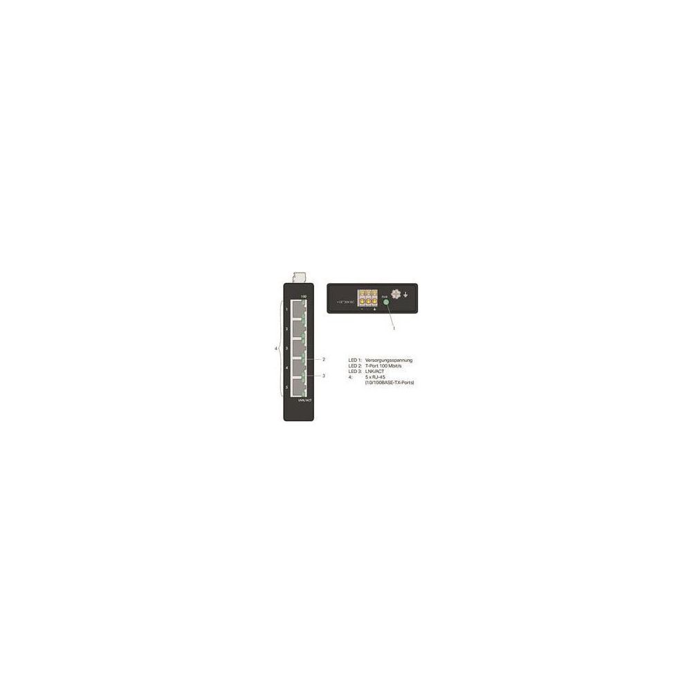 Wago Industrial-ECO-Switch 852-111, 5 Ports 100Base-TX, Stahlblech, schwarz... WAGO-852-111 4045454847593 (Abb. 9)