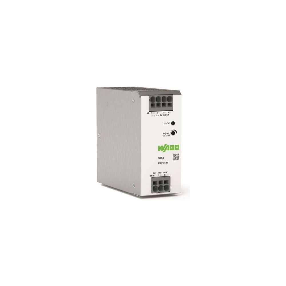 Wago Primär getaktete Stromversorgung Base 24V 20A, 480W, 56x125x138mm, IP20... WAGO-2587-2147 4066966626698 (Abb. 9)
