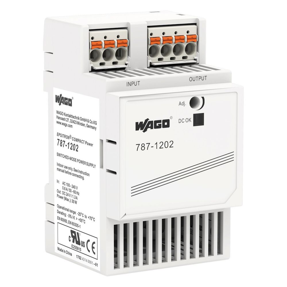 Wago Stromversorgung COMPACT Power 787-1202, 24V 1,3A, 54x90x56mm... WAGO-787-1202 4055143907866 (Abb. 6)