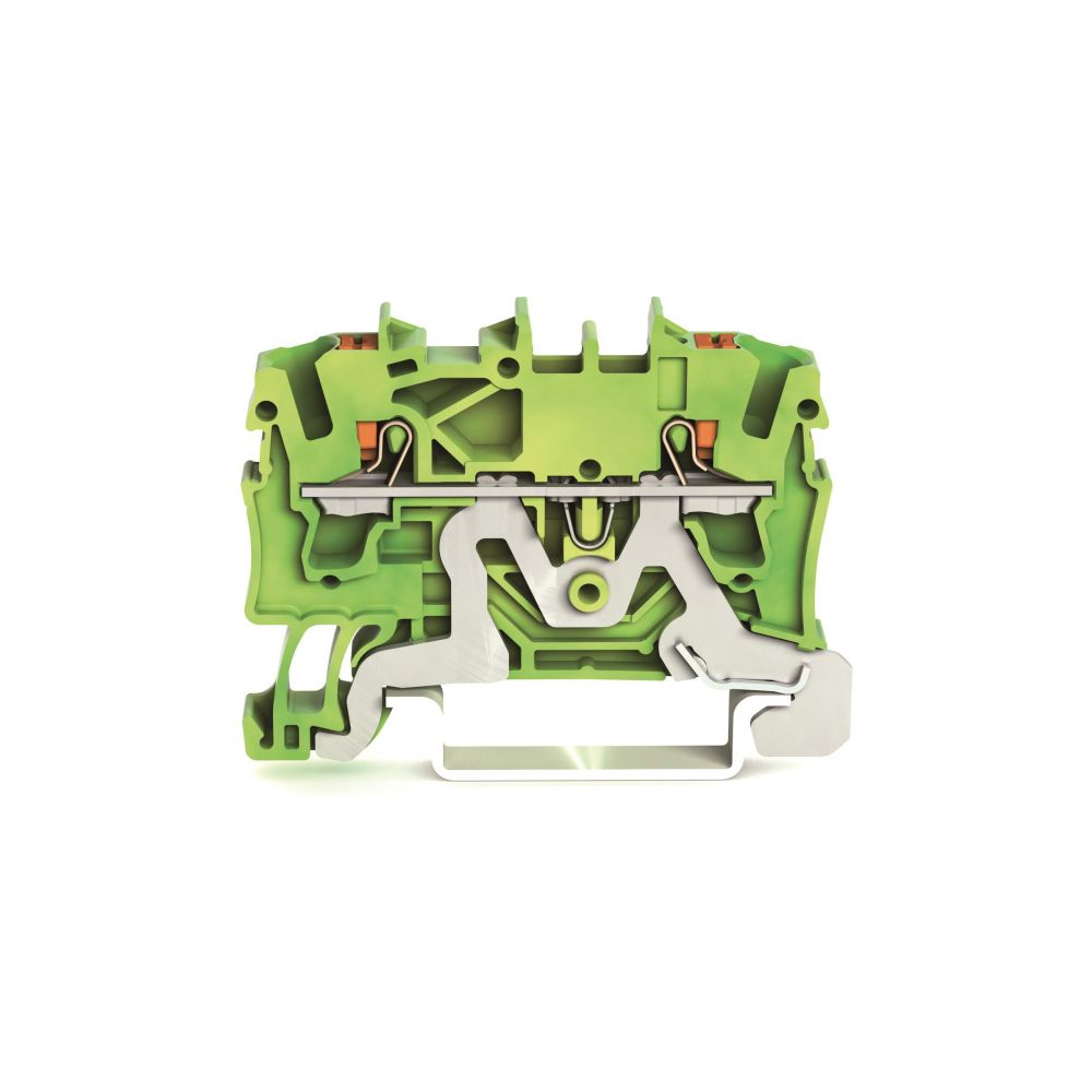 Wago 2-Leiter-Schutzleiterklemme TOPJOB S 2202-1207, 0,25-4mm2, Thermoplast, Grün/Gelb... WAGO-2202-1207 4055143848541 (Abb. 6)