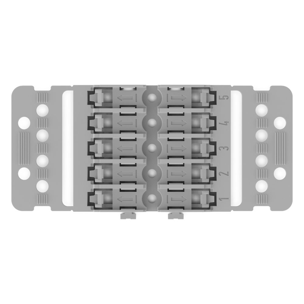 Wago Befestigungsadapter 221-2505, 5-fach, Schraubbefestigung, Polyamid, Grau... WAGO-221-2505 4066966119862 (Abb. 15)