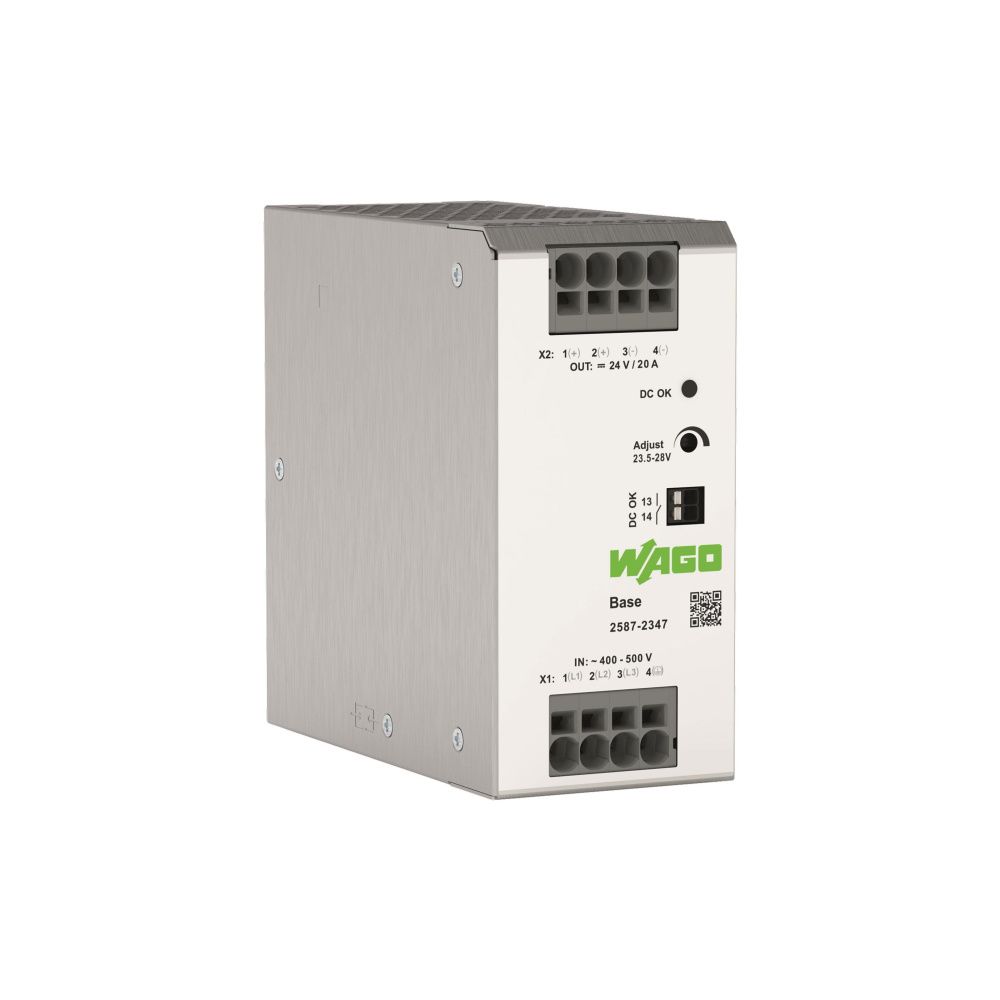 Wago Stromversorgung 2587-2347, 3-phasig 24V 20A 480W, 125x60x125mm... WAGO-2587-2347 4066966768084 (Abb. 2)