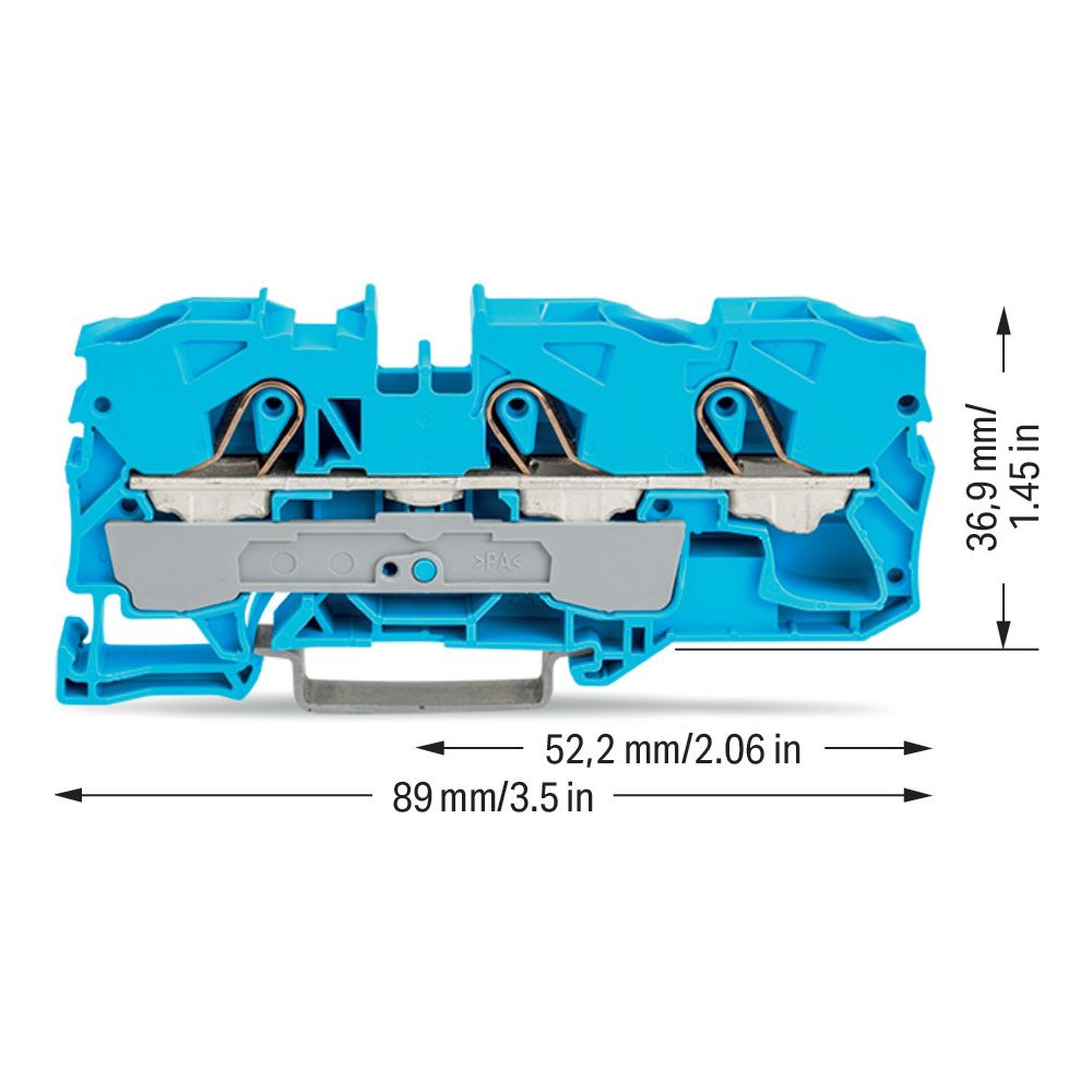 Wago Durchgangsklemme TOPJOB S 2010-1304, 800V 57A 10mm, Polyamid, Blau... WAGO-2010-1304 4017332076234 (Abb. 3)