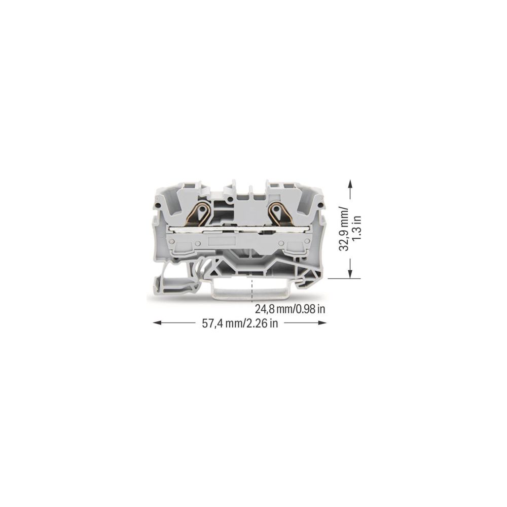 Wago 2-Leiter-Durchgangsklemme TOPJOB S 2006-1201, 0,5-10mm2, 800V, 41A, Grau... WAGO-2006-1201 4017332999649 (Abb. 7)