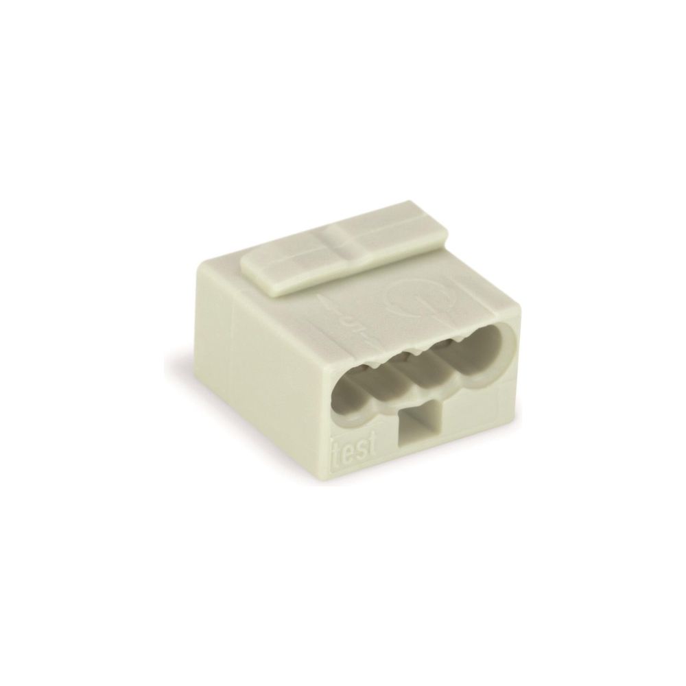 Wago MICRO-Verbindungsdosenklemme 243 243-304, 4-Leiter 0,6-0,8mm, 100V 6A, Lichtgrau... WAGO-243-304 4044918440691 (Abb. 6)