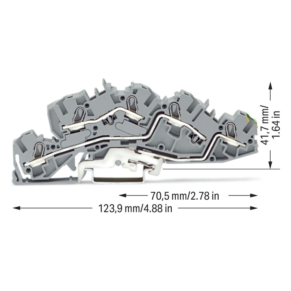 Wago Installationsetagenklemme TOPJOB S 2005-7645, 3 Ebenen, 36A, 250V, 6,2mm, 123,9x41... WAGO-2005-7645 4055143042253 (Abb. 4)