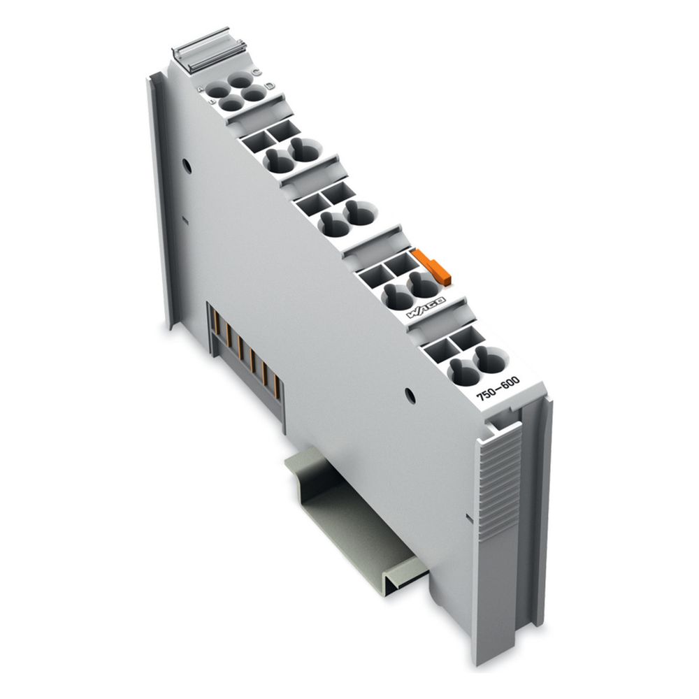 Wago Endmodul 750-600, 12x64x100mm, Polycarbonat/Polyamid 6.6, lichtgrau... WAGO-750-600 4045454073985 (Abb. 5)