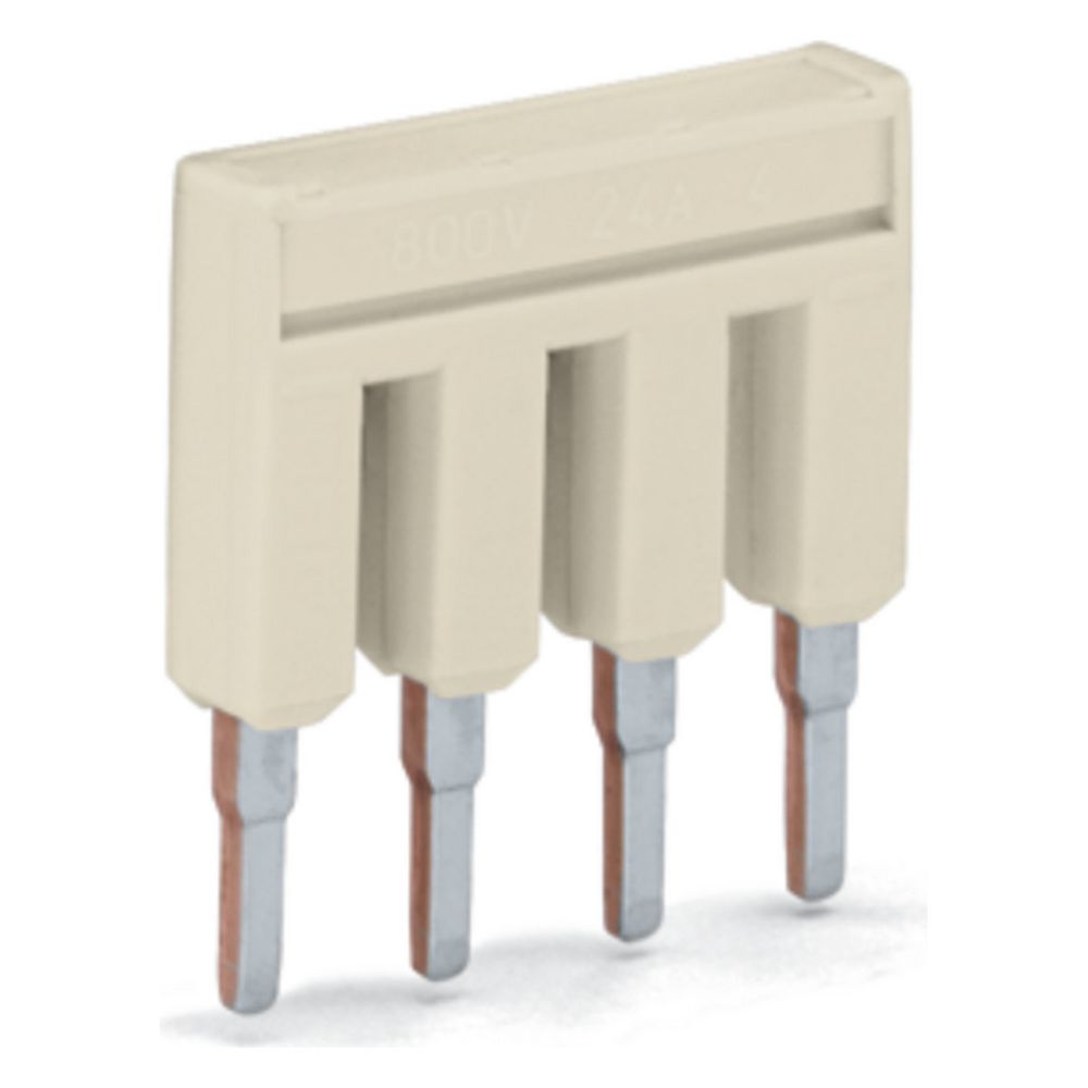 Wago Kammbrücker TOPJOB S 2001-404, 4-fach, 800V, 18A, 4,2mm Raster, Polyamid, Lichtgrau... WAGO-2001-404 4055143698450 (Abb. 2)
