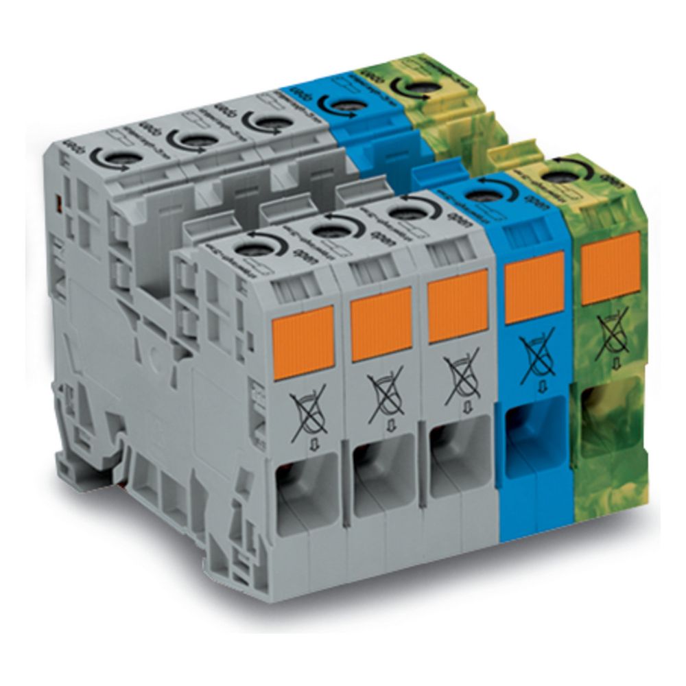 Wago Drehstromset 285-139, 35mm2, 125A, 1000V, Federzuganschluss, Mehrfarbig... WAGO-285-139 4045454584252 (Abb. 6)