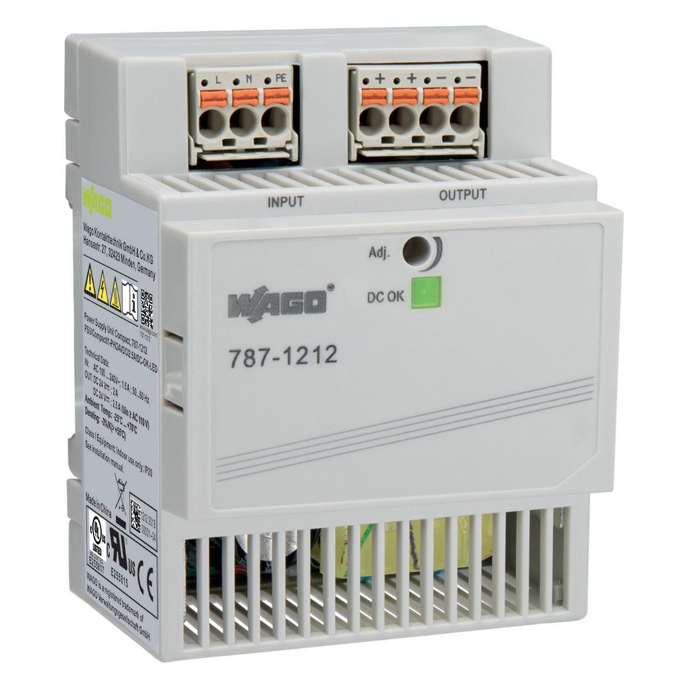 Wago Stromversorgung COMPACT Power 787-1212, 60W 24V 2,5A, Federzuganschluss... WAGO-787-1212 4055143908016 (Abb. 8)