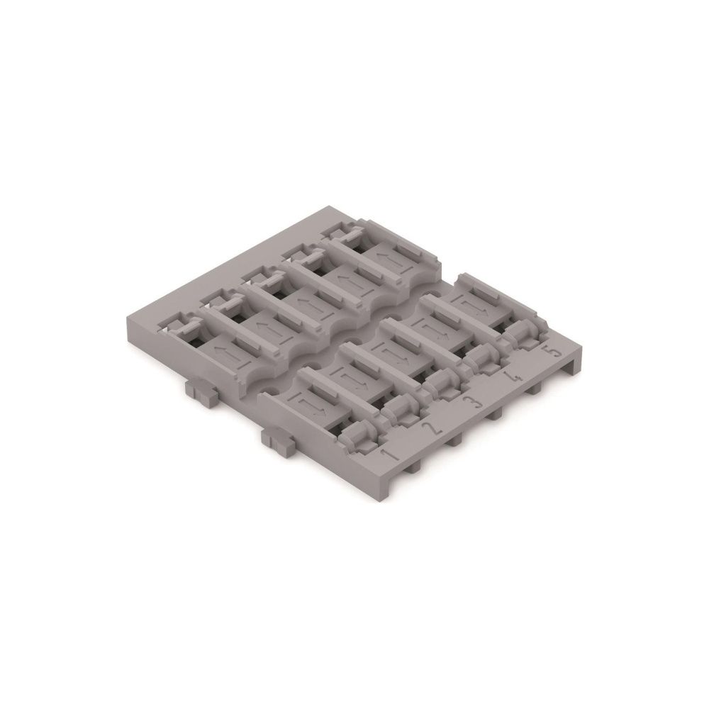 Wago Befestigungsadapter 221-2525, 5-fach, Schraubbefestigung, Polyamid, Grau... WAGO-221-2525 4066966119961 (Abb. 10)