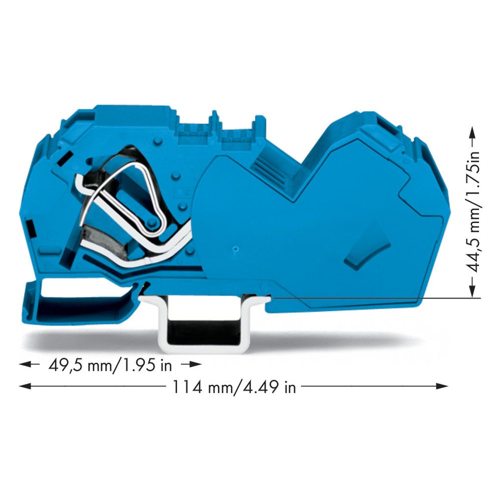 Wago 2-Leiter-Durchgangsklemme 785-604, 1000V 125A 16mm, Polyamid, blau... WAGO-785-604 4045454400583 (Abb. 3)