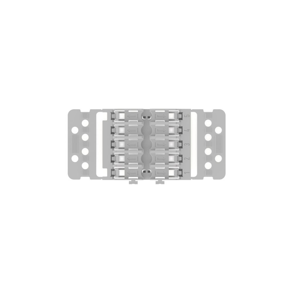 Wago Befestigungsadapter 221-2515, 5-fach, Rastfuß, Polyamid, Grau... WAGO-221-2515 4066966119916 (Abb. 4)