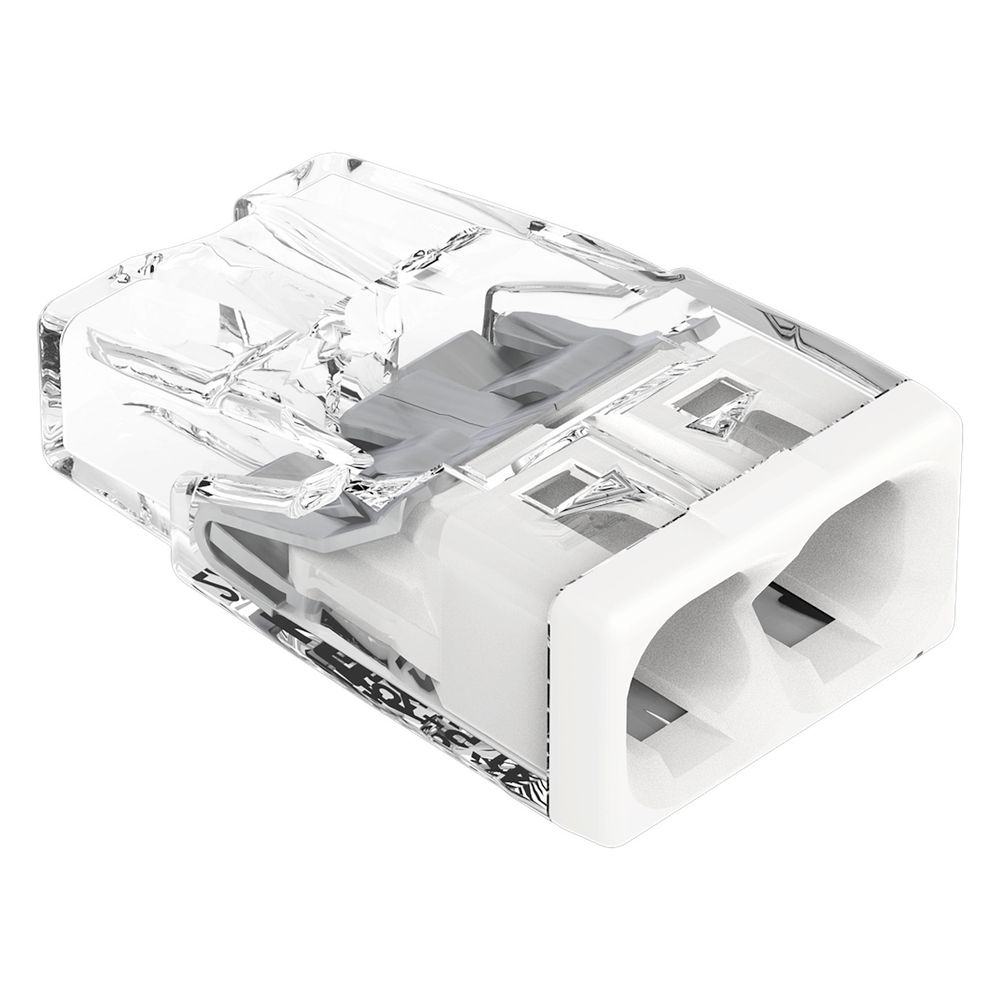 Wago Verbindungsdosenklemme 2273 2273-202, 0,5-2,5mm2, Polycarbonat, Transparent/Weiß... WAGO-2273-202 4050821027843 (Abb. 12)