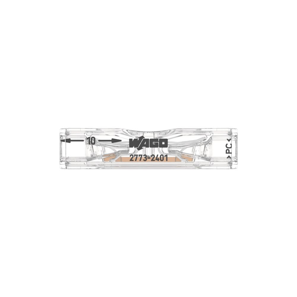 Wago Durchgangsverbinder 2773, 0,75-4mm2, 32A, 450V, Polycarbonat, Transparent, 2773-2... WAGO-2773-2401 4066966321630 (Abb. 17)