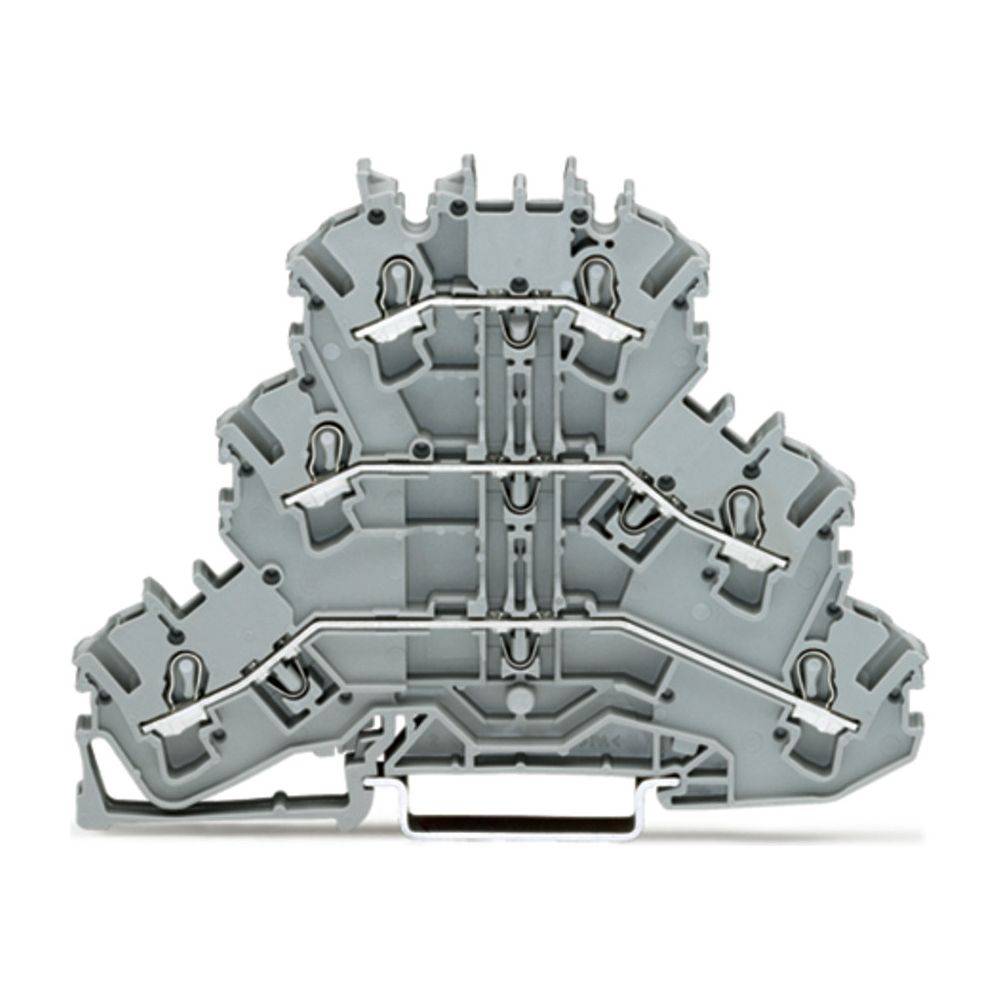 Wago Dreistockklemme TOPJOB S 2002-3201, 500V 24A 5,2mm, Polyamid, grau... WAGO-2002-3201 4044918691185 (Abb. 3)