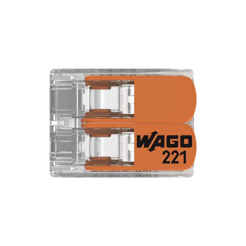 Wago Verbindungsklemme 221 221-612, 0,5-6mm2, Polycarbonat, Transparent/Orange... WAGO-221-612 4055143704168 (Abb. 5)