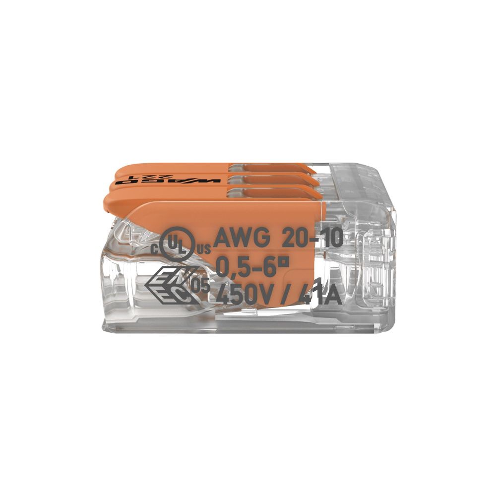 Wago Verbindungsklemme 221-613, 0,5-6mm2, Polycarbonat, Transparent... WAGO-221-613 4055143715416 (Abb. 4)