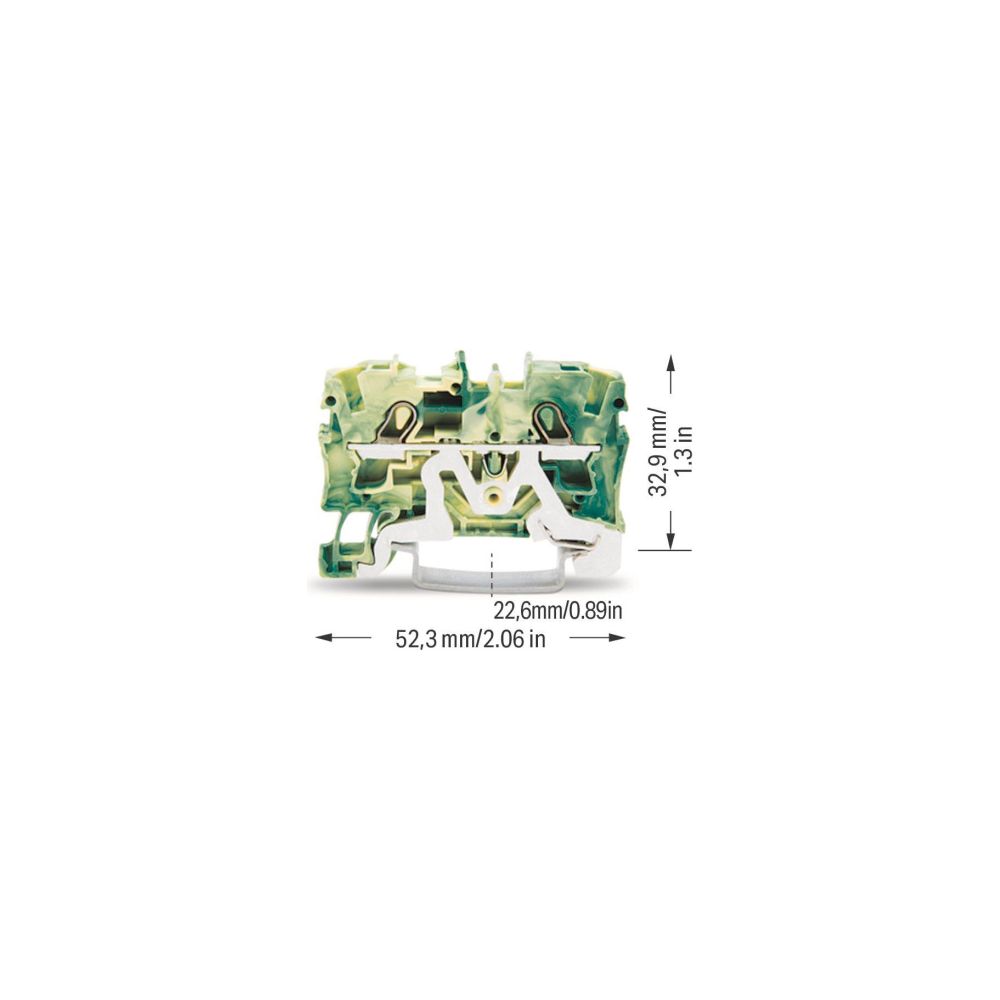Wago 2-Leiter-Schutzleiterklemme TOPJOB S 2004-1207, 0,5-6mm2, Thermoplast, Grün/Gelb... WAGO-2004-1207 4017332071345 (Abb. 4)