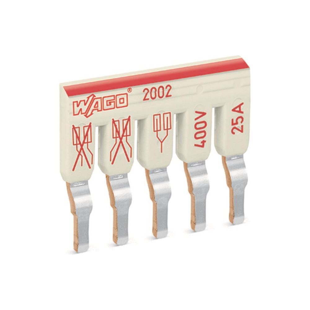 Wago Schachtelbrücker TOPJOB S 2002-475, 5-fach, 400V, 25A, 5,2mm Raster, lichtgrau... WAGO-2002-475 4055143692281 (Abb. 2)