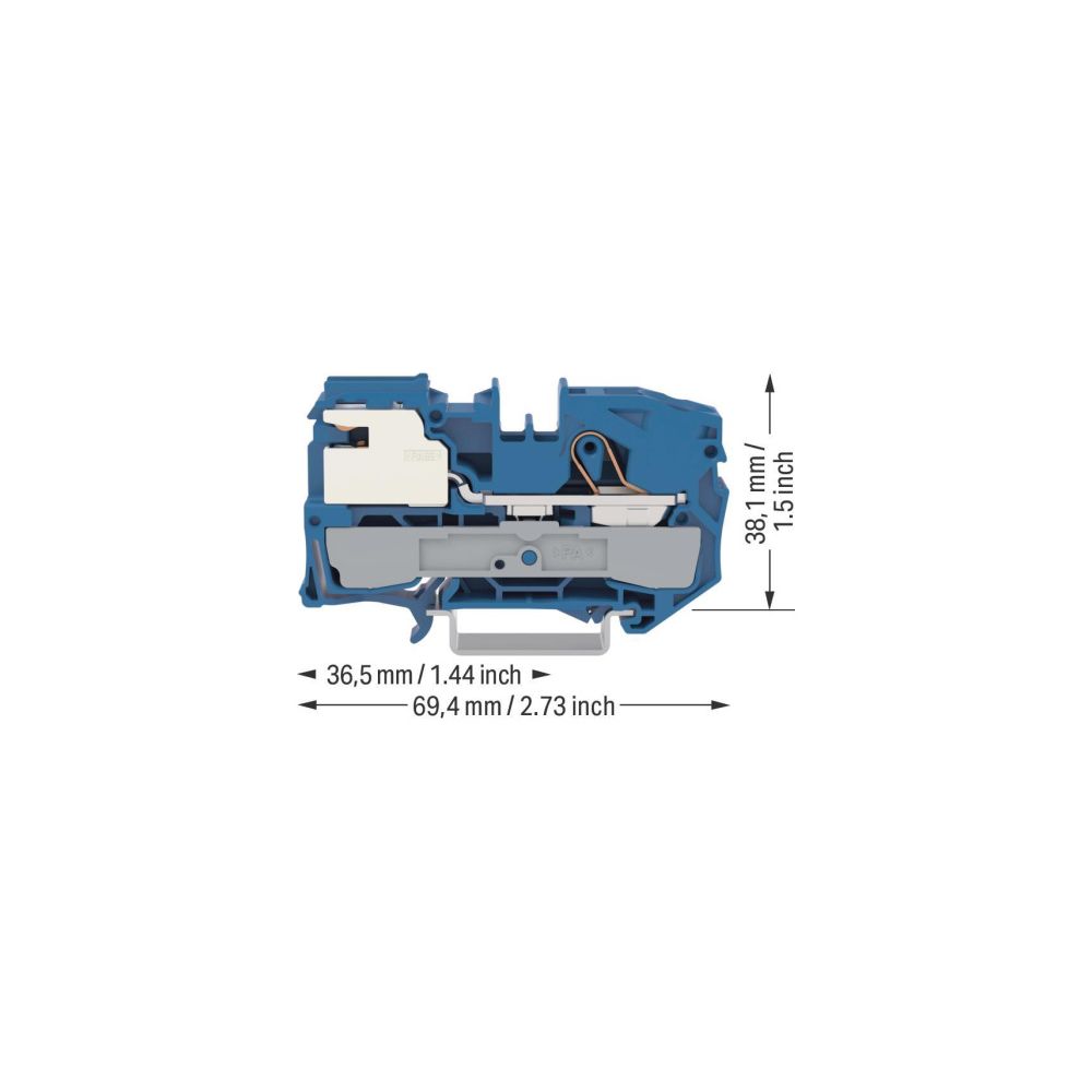 Wago N-Trennklemme TOPJOB S 2016-7114, 16mm2, 250V, 76A, 12x69,4x38,1mm, Thermoplast, B... WAGO-2016-7114 4044918902595 (Abb. 6)