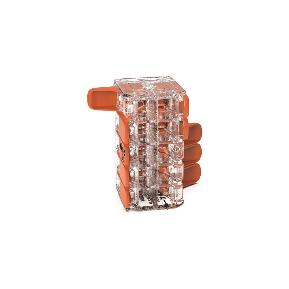 Wago Verbindungsklemme 221 221-420, 10-Leiter 0,2-4mm2, Polycarbonat, Transparent... WAGO-221-420 4066966611663 (Abb. 7)